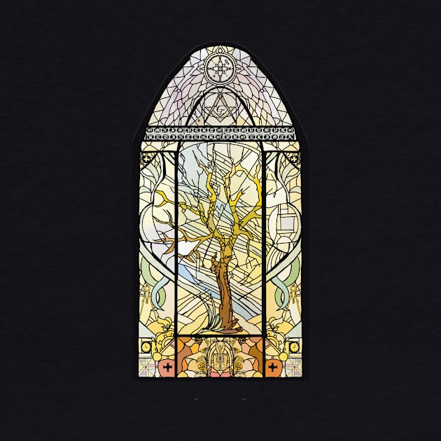 Spring starts the tree stained glass by Shadowsantos